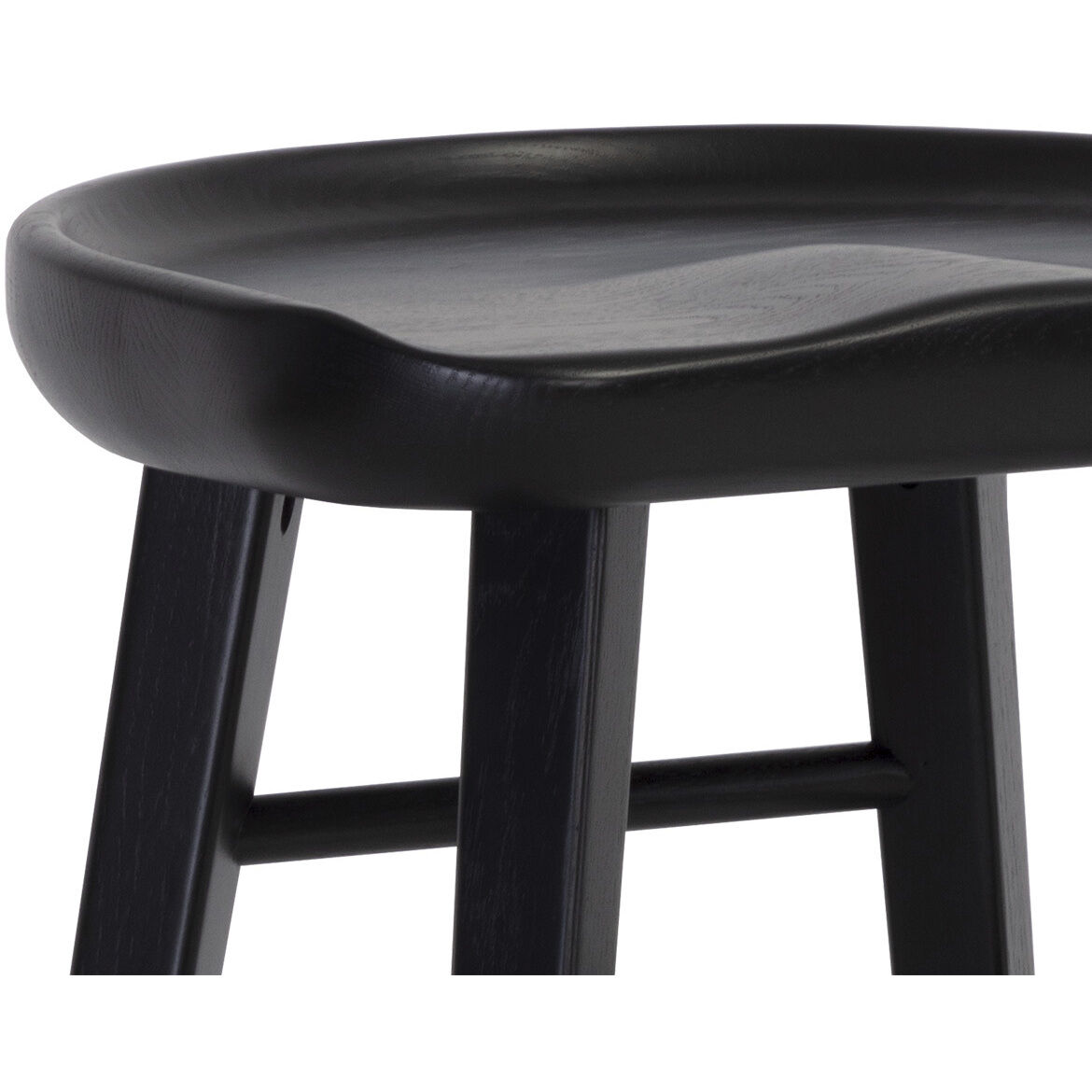Dominic 26.5 inch Black Counter Stool
